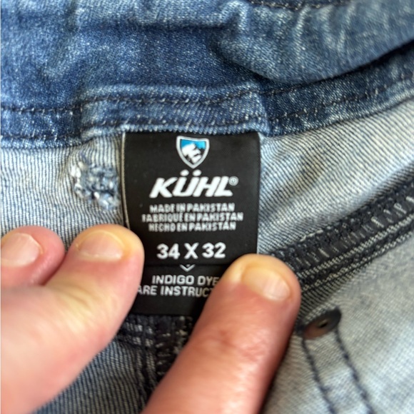 Men's Kuhl Blue Jeans. These Blue Jeans are light blue in color. - Picture 3 of 4